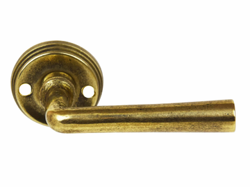 CONE - Brass door handle on rose by GIARA ART DESIGN-BRONZE - view 2
